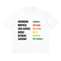 T-SHIRT " VILLE DE QUEBEC (blanc)"