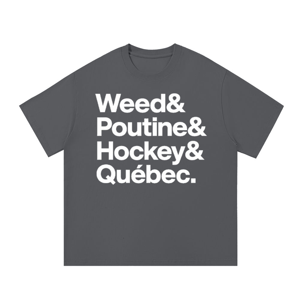 T-SHIRT "QUEBEC CITY (white text)"