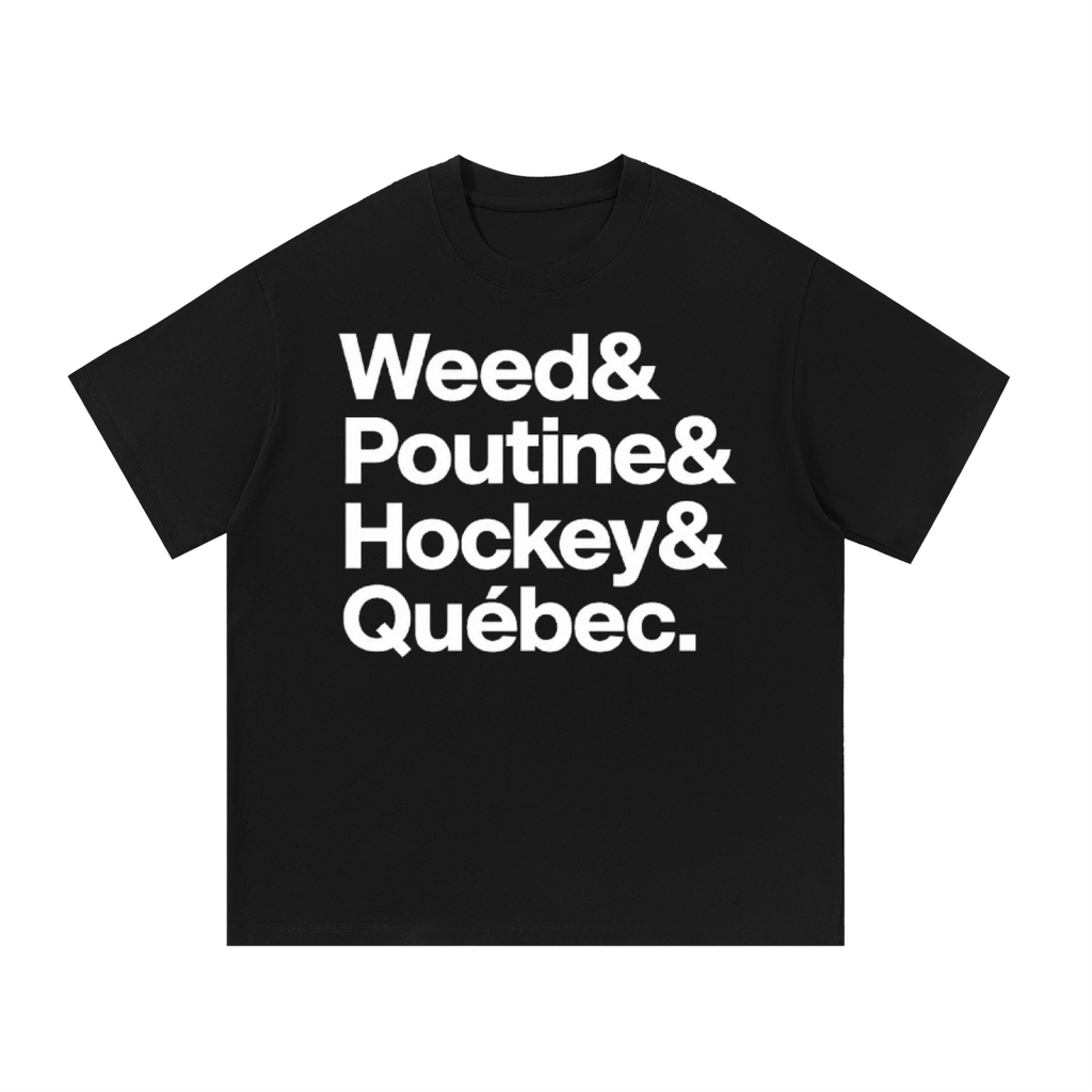 T-SHIRT "QUEBEC CITY (white text)"