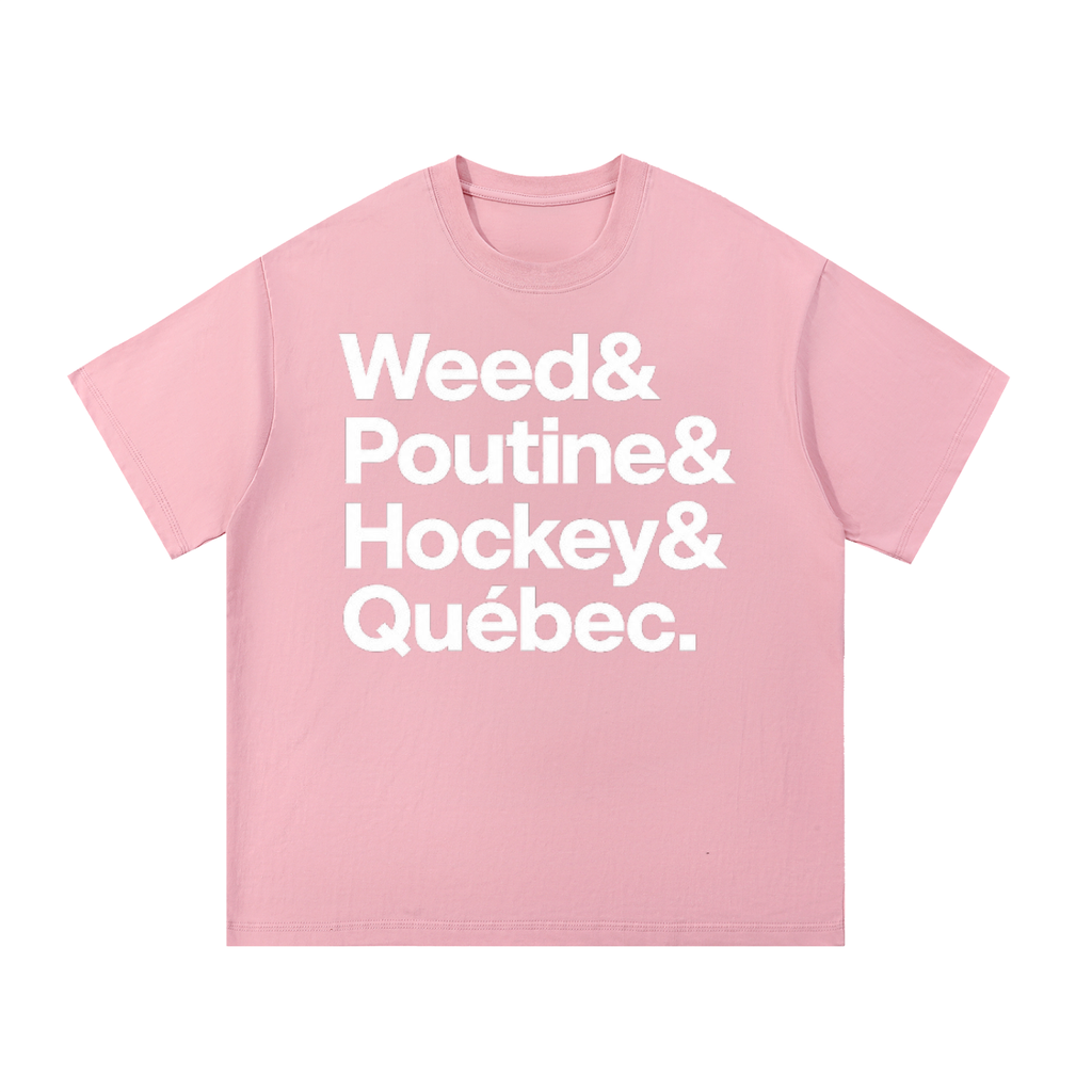 T-SHIRT "QUEBEC CITY (white text)"