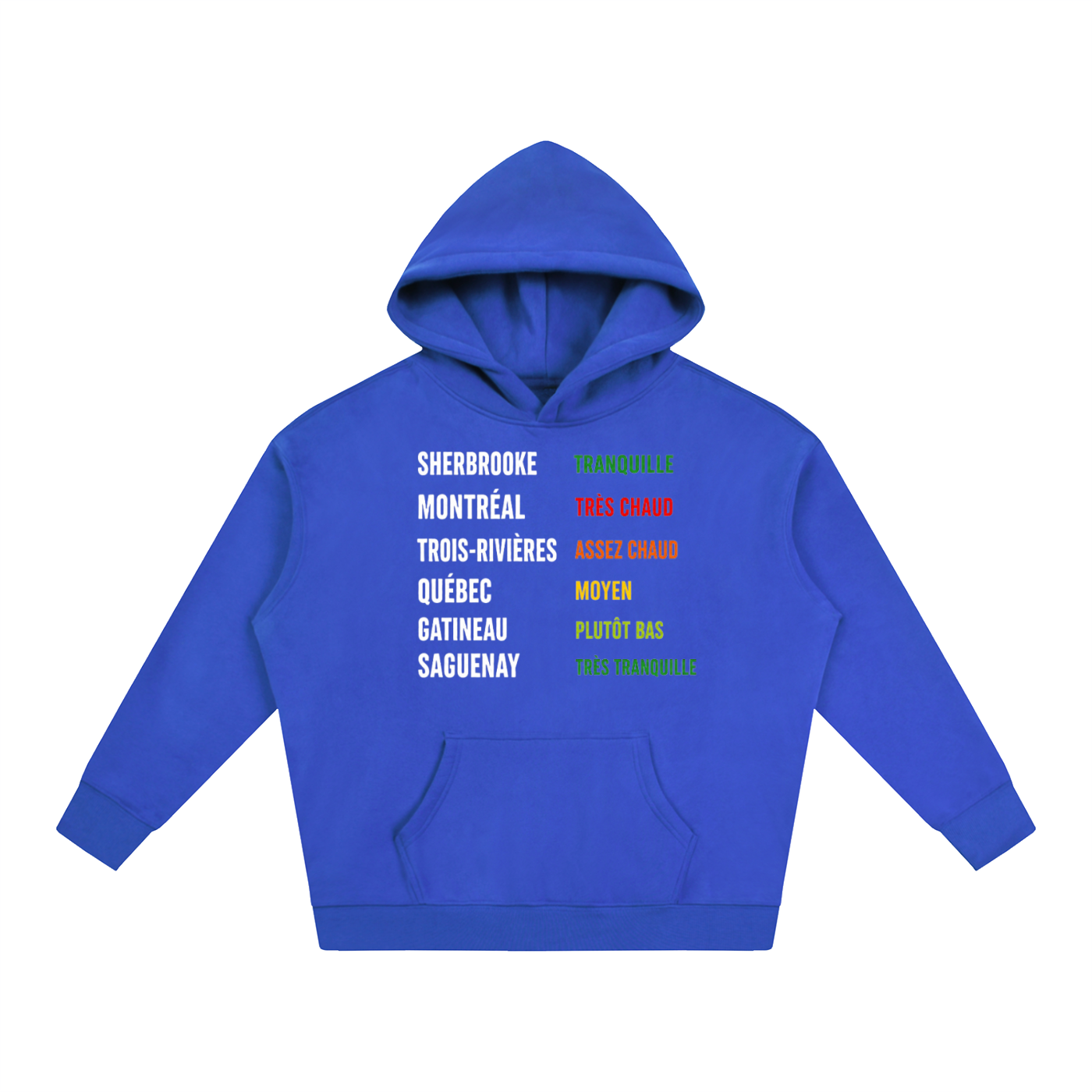 HOODIES "VILLE DE QUEBEC"(écris blanc)